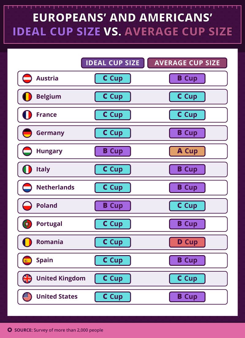 ideal cup size vs average cup size ideal cup size vs average cup size