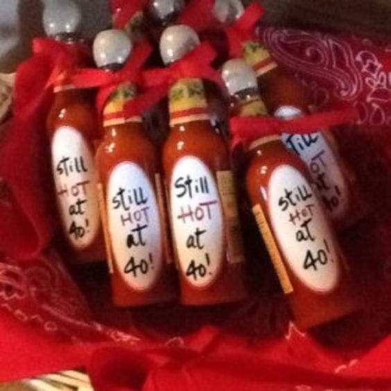 Hot Sauce Favors adult birthday party idea Hot Sauce Favors adult birthday party idea