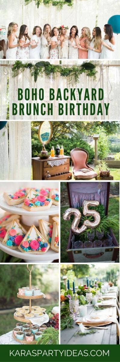 boho backyard brunch adult birthday party idea boho backyard brunch adult birthday party idea