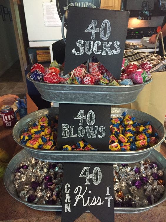 funny candy station adult birthday party idea funny candy station adult birthday party idea