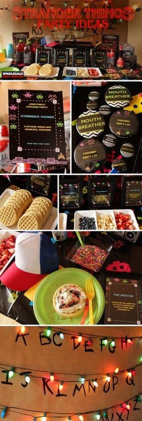 Stranger Things adult birthday party idea Stranger Things adult birthday party idea