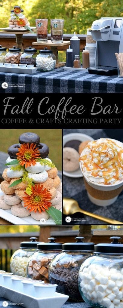 Fall Coffee Bar adult birthday party idea Fall Coffee Bar adult birthday party idea