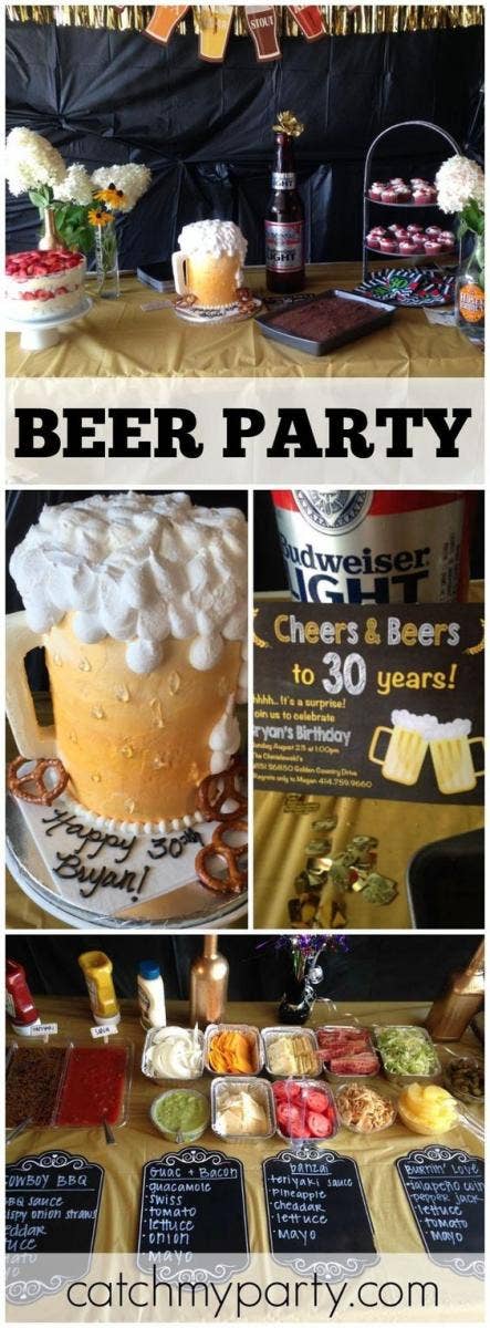 Beer lover adult birthday party idea Beer lover adult birthday party idea