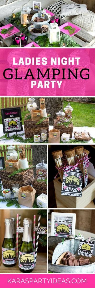 glamping adult birthday party idea glamping adult birthday party idea