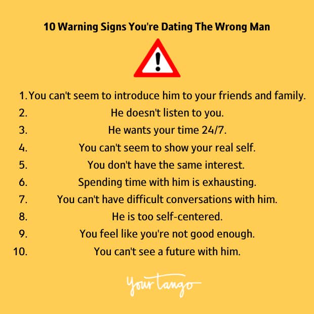 signs he's the wrong guy for you signs he's the wrong guy for you