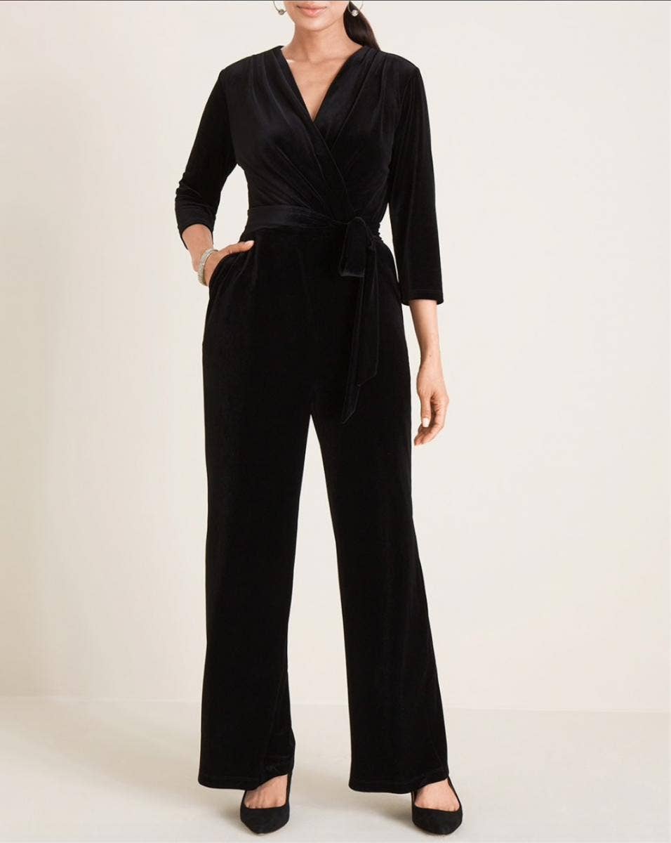 Chico's Velvet Jumpsuit