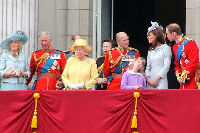 Royals including the queen