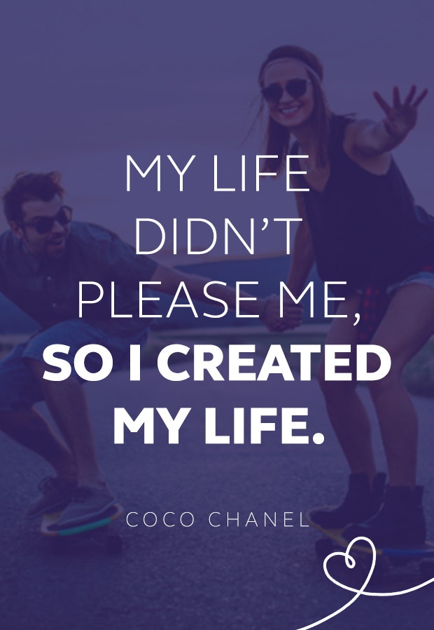 coco chanel quote Coco Chanel quote about life
