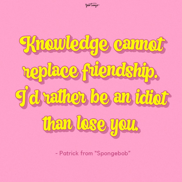 Patrick star Spongebob funny friendship quotes