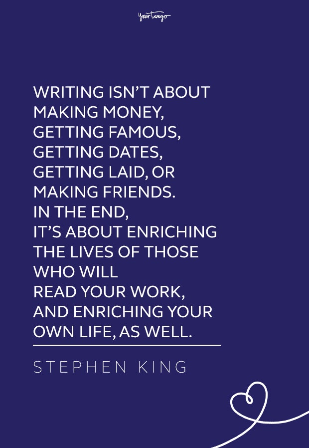 Stephen King quote about writing Stephen King quote about writing