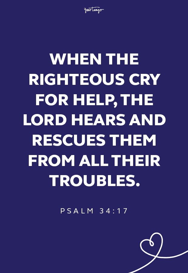 Psalm 34:17 healing scriptures