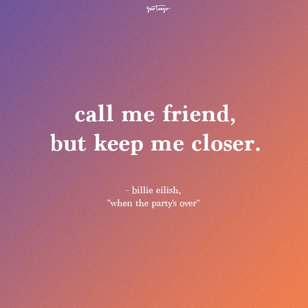 billie eilish quotes when the partys over
