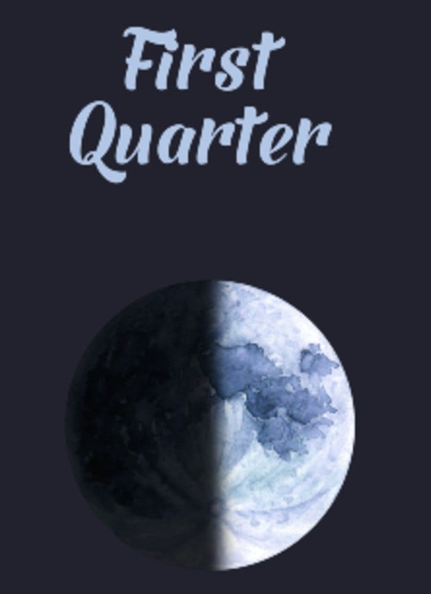 first quarter moon first quarter moon