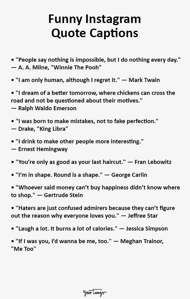 Funny Instagram Quote Captions Funny Instagram Quote Captions