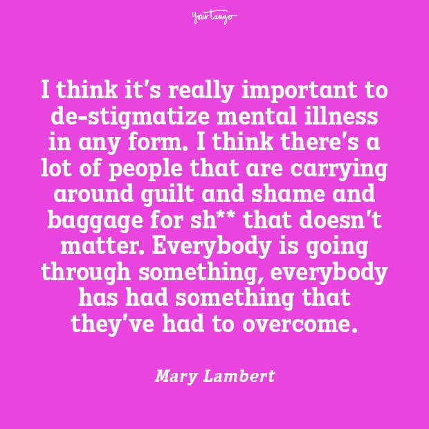 mental health quote Mary Lambert mental health quote