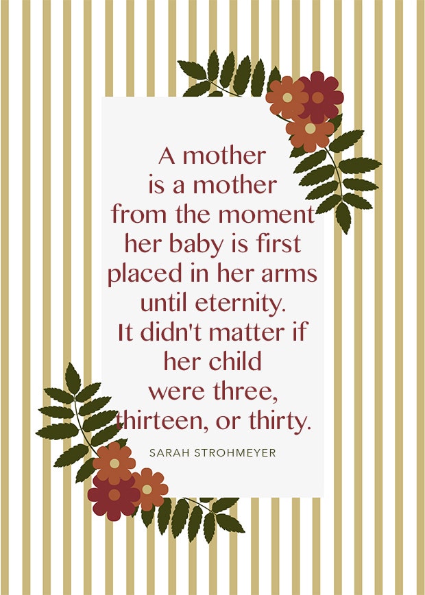 sarah strohmeyer motherhood quote