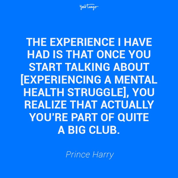 mental health quote Prince Harry mental health quote