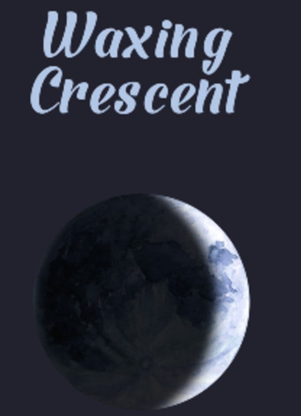 waxing crescent moon waxing crescent moon