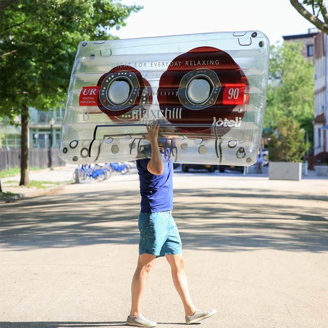 Loteli Cassette Tape Pool Float