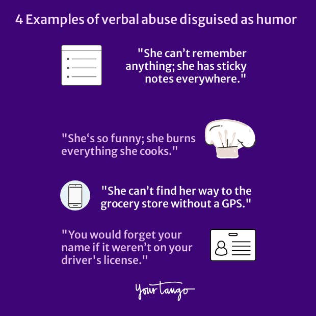 examples of verbal abuse disguised as humor examples of verbal abuse disguised as humor