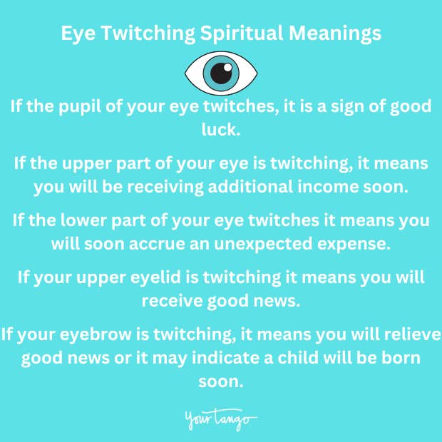 eye twitching spiritual meanings