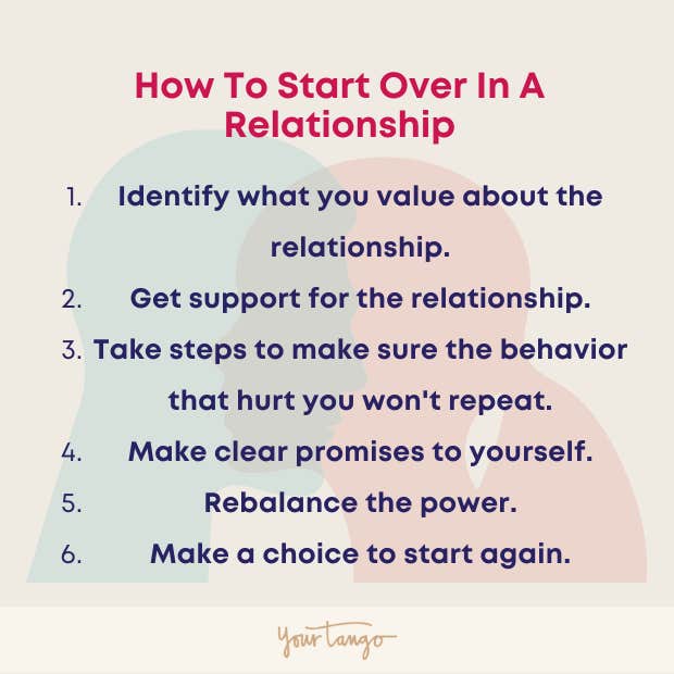 how to start over in a relationship how to start over in a relationship