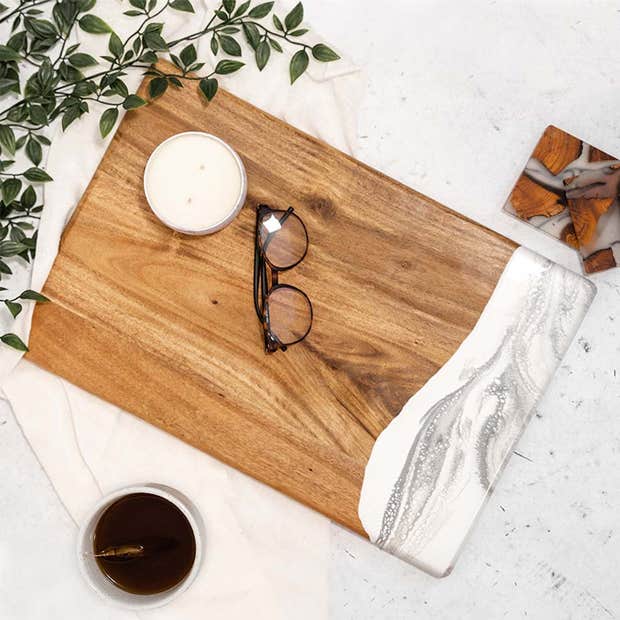 Linn & Liana Acacia Challah Board