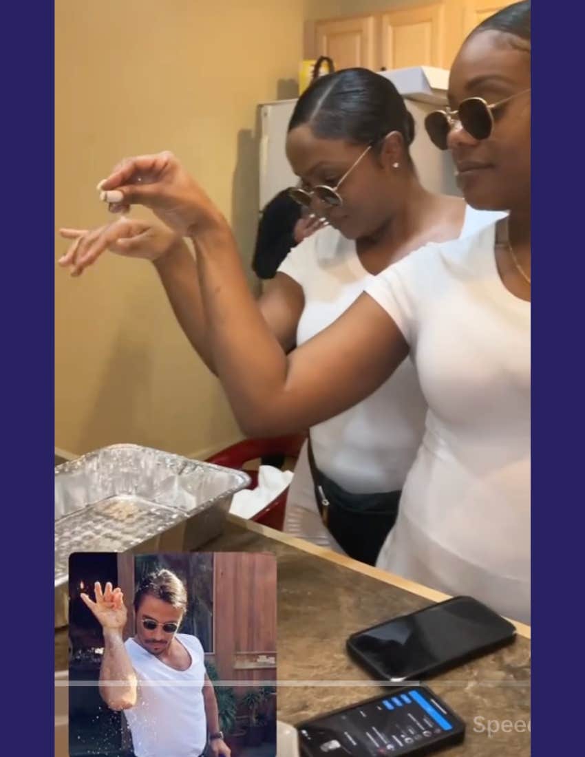 screenshot from meme-themed birthday party of salt bae halloween costume idea
