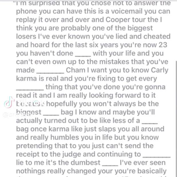 mom leaves cruel voicemail for daughter