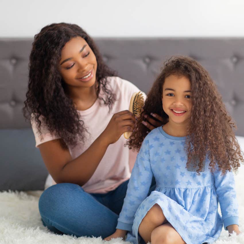 mom questions if she is overreacting after learning her daughter's preschool teacher was redoing her hair