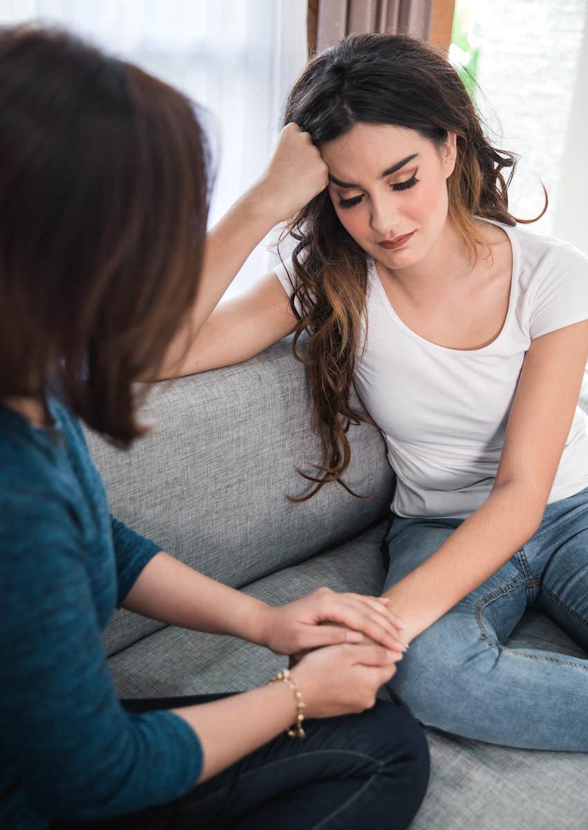 supportive friend listens